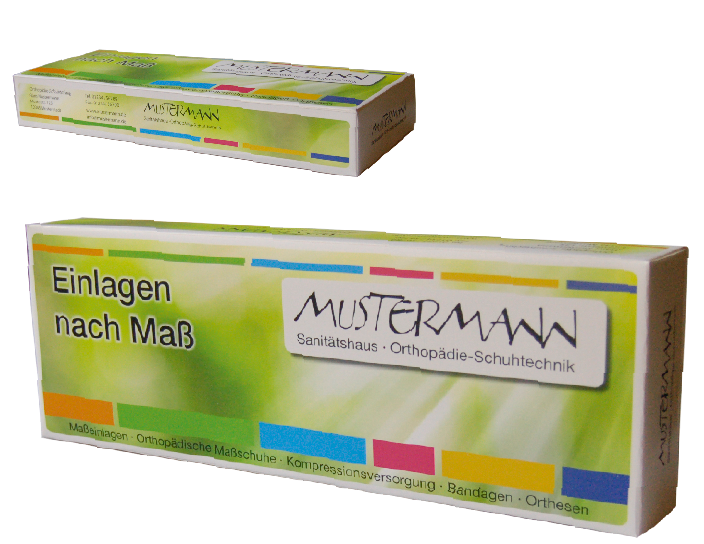 Einlagenbox für Orthopädische Maßeinlagen