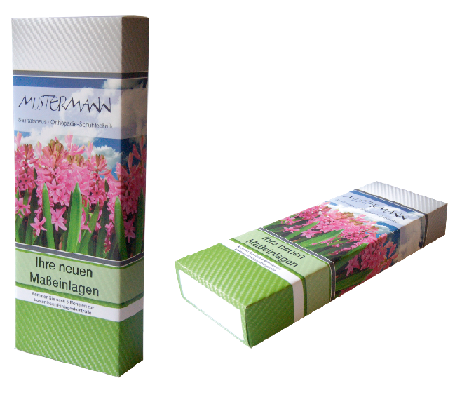 Einlagenbox für Orthopädische Maßeinlagen