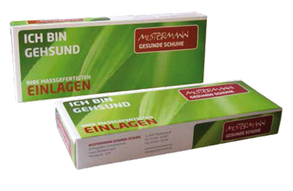 Einlagenbox für Orthopädische Maßeinlagen