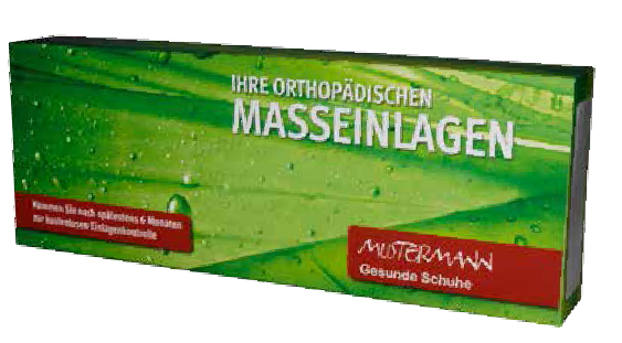 Einlagenbox für Orthopädische Maßeinlagen