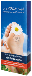 Ein Einlagenbox für orthopädische Maßeinlagen