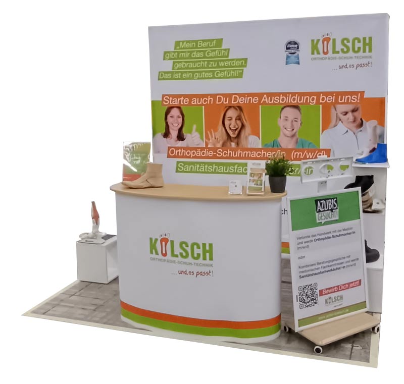 Messestand und Messetheke für eine Azubi Messe