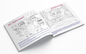 Kindermalheft Ella Sonnenschein - Innenseiten - Malbuchseiten Seite 6 + 7